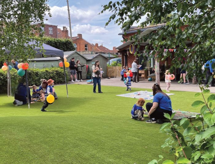 Little Adventures Nursery Victoria Park - Outside space at the Garden Party