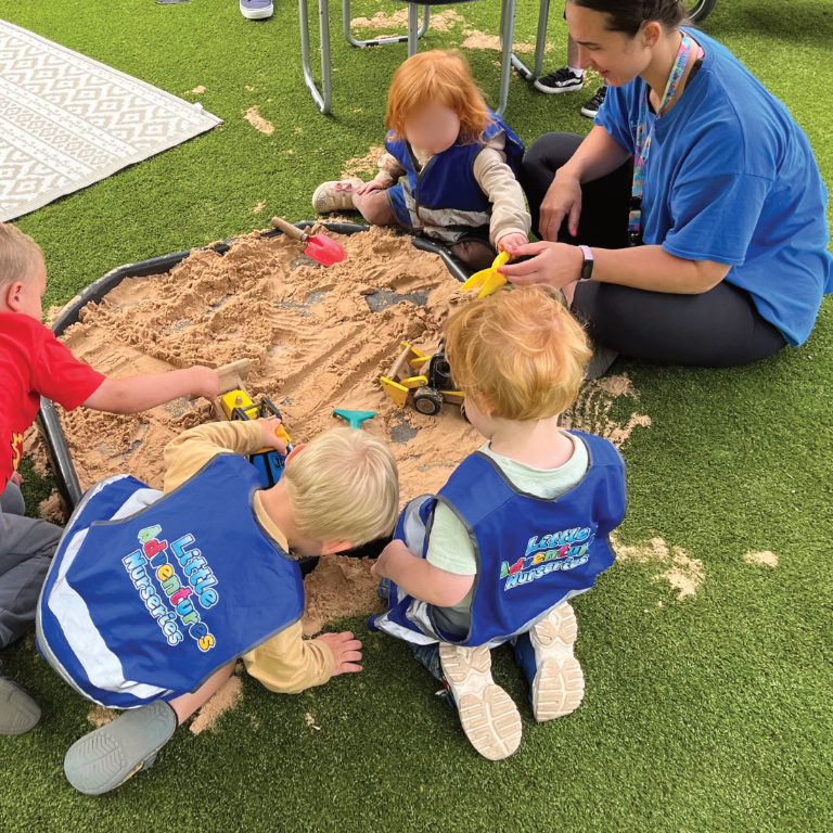 Victoria Park Nursery Children Playing in Sand