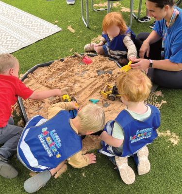 Victoria Park Nursery Children Playing in Sand